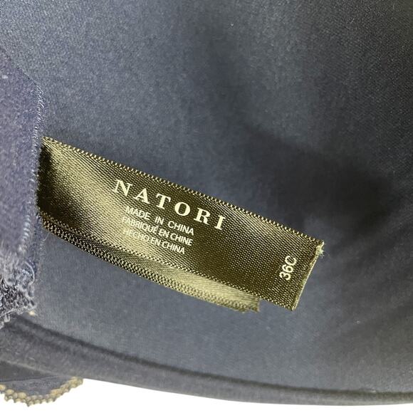 Natori Feathers Plunge T-Shirt Bra 730023 Midnight Size 36C - Picture 13 of 14